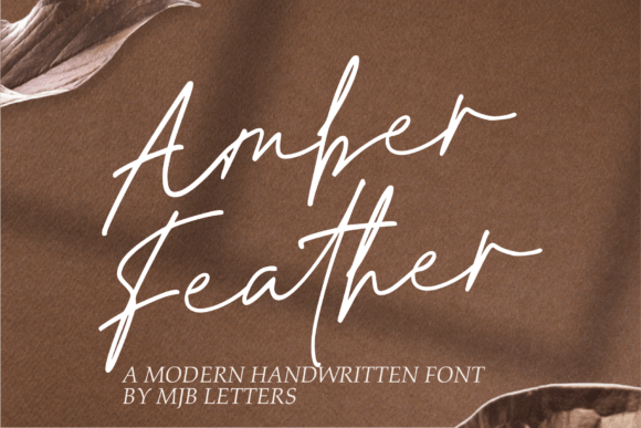 Amber Feather: A Handwritten Script Font for Modern Web Design