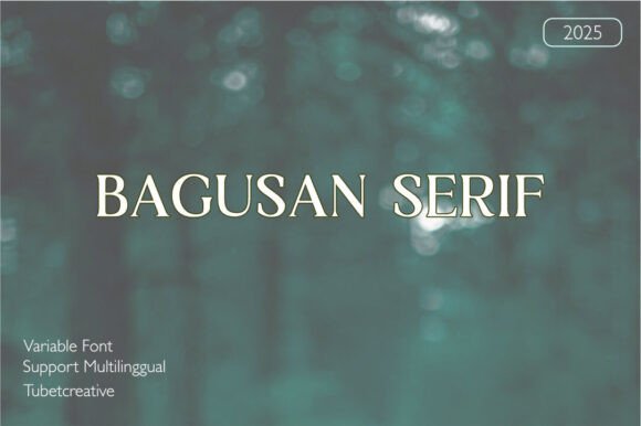 Bagusan Serif for Handmade and Commercial Craft Projects