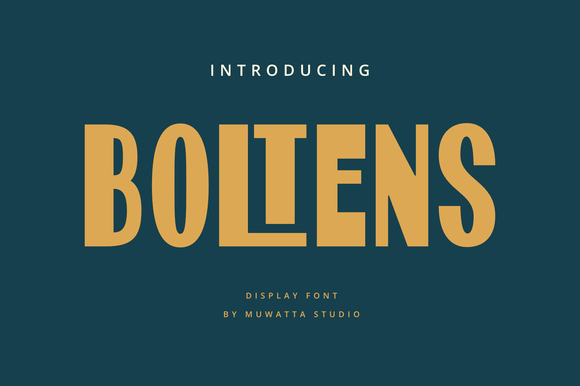Boltens Font for Branding: A Bold Choice for Small Businesses