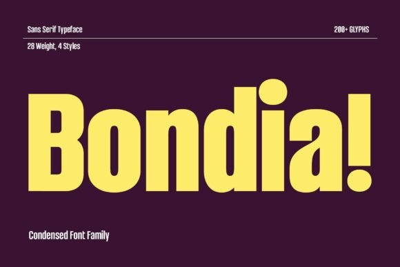 Bondia: A Modern Sans Serif for Web Design