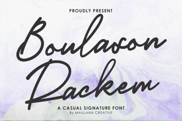 Boulason Rackem Font for Handmade Creations