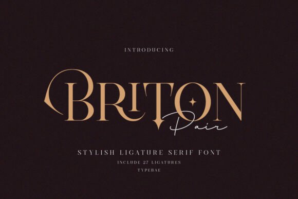 Briton Pair: A Serif Font for Professional Branding