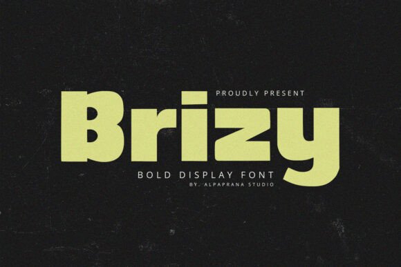 Brizy: A Modern Display Font for Web Design