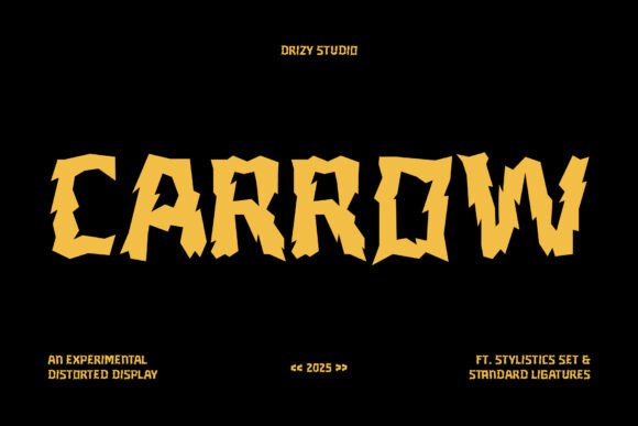 Carrow – A Bold Display Font for Digital Creativity