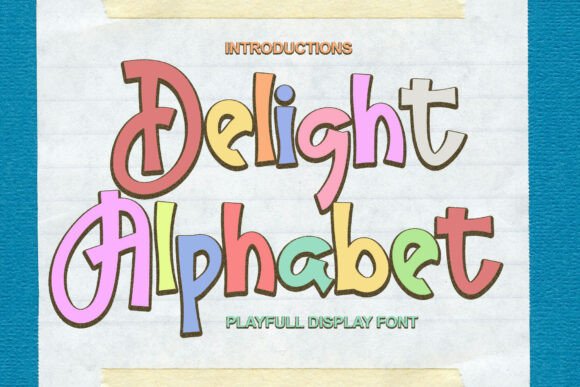 Delight Alphabet: A Bold Display Font for Eye-Catching Campaigns