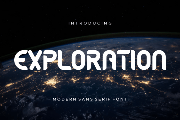 Exploration Font for Modern Web Design