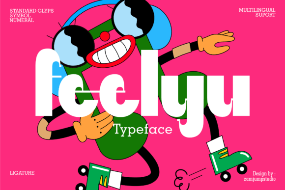 Feelyu: A Modern Display Font for Digital Creativity