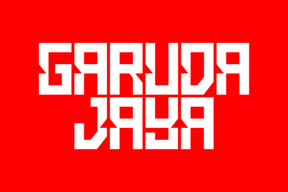 Garuda Jaya Font for Handmade Creations