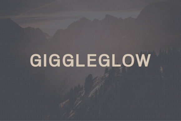 Giggleglow: A Modern Sans Serif Font for Creative Makers