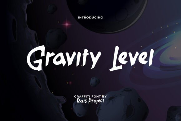 Gravity Level Font for Editorial Design