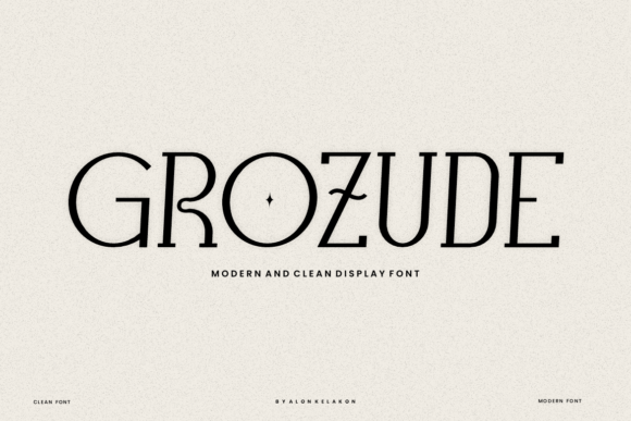 Grozude: A Modern Serif Font for Editorial Elegance