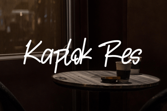 Kaplok Res: A Graceful Script Font for Editorial Design