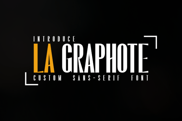La Graphote: A Bold Sans Serif Font for Modern Branding