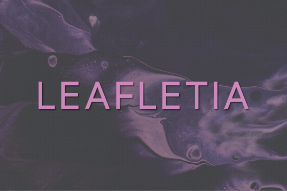 Leafletia: A Modern Sans Serif Font for Branding Projects