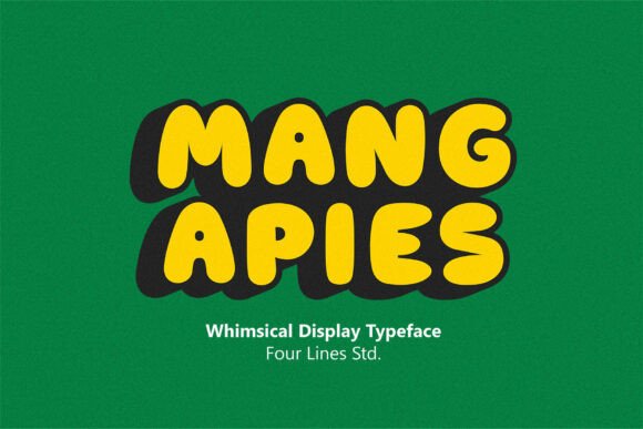 Mang Apies: A Playful Display Font for Editorial Projects