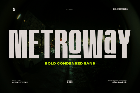 Metroway: A Bold Font for Professional Branding