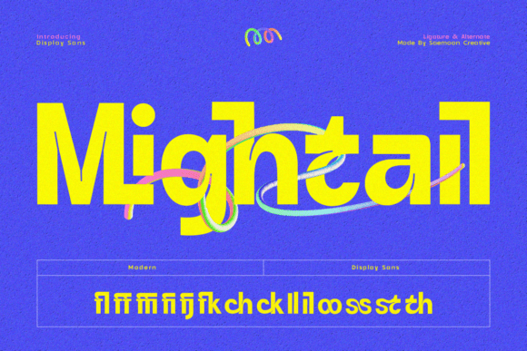 Mightail: A Bold Display Font for Modern Branding
