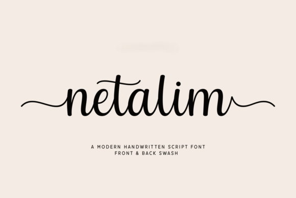 Netalim: A Modern Handwritten Script Font for Editorial Design