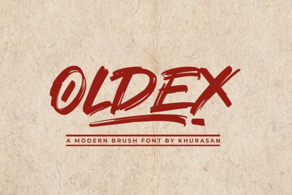 Oldex: A Modern Brush Font for Editorial Design