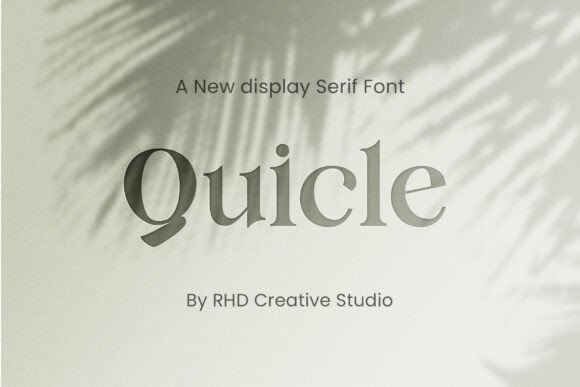 Quicle: A Modern Serif Font for Campaign Creativity