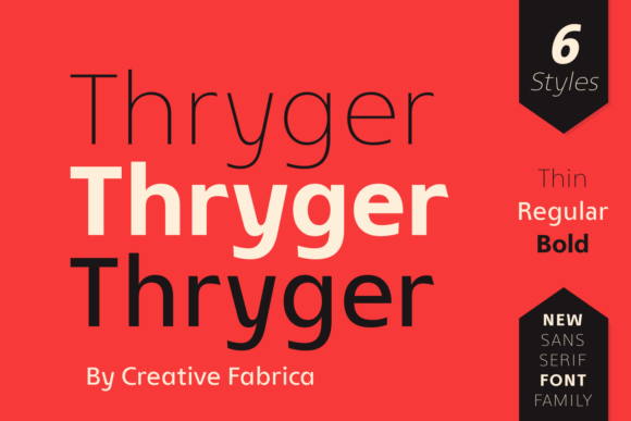 Thryger: A Sleek Sans Serif Font for Modern Web Design