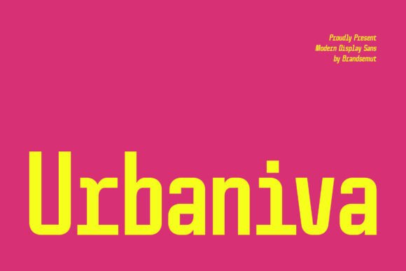 Urbaniva: A Modern Sans Serif Font for Handmade Creations