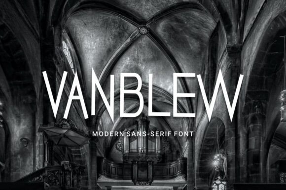 Vanblew: A Modern Serif Font for Campaign Design