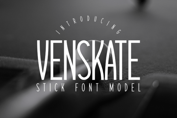 Venskate: A Sleek Display Font for Modern Web Design